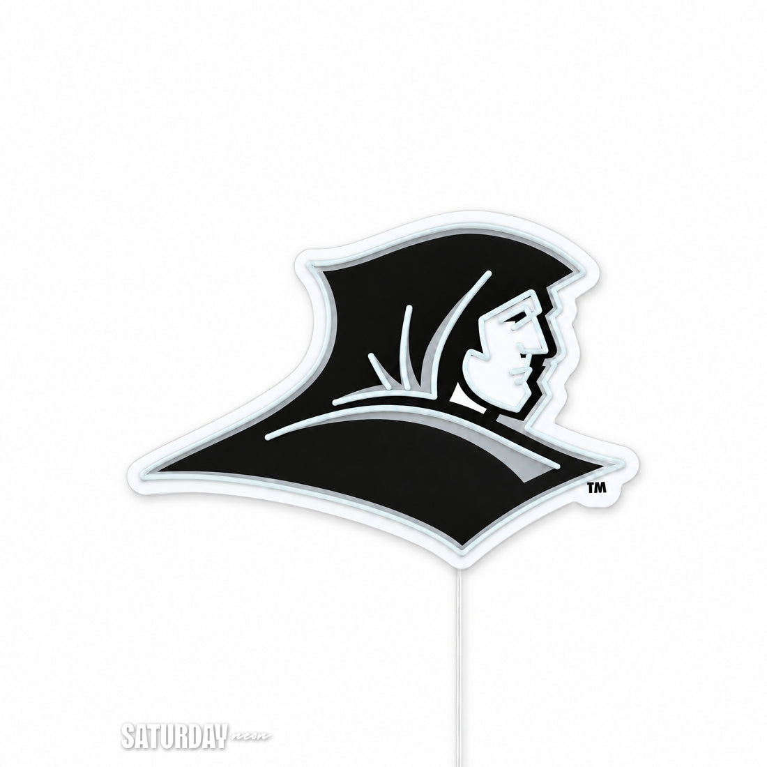 Providence Friars LED Neon Sign - Max (32" x 22.63") switched off - Saturday Neon