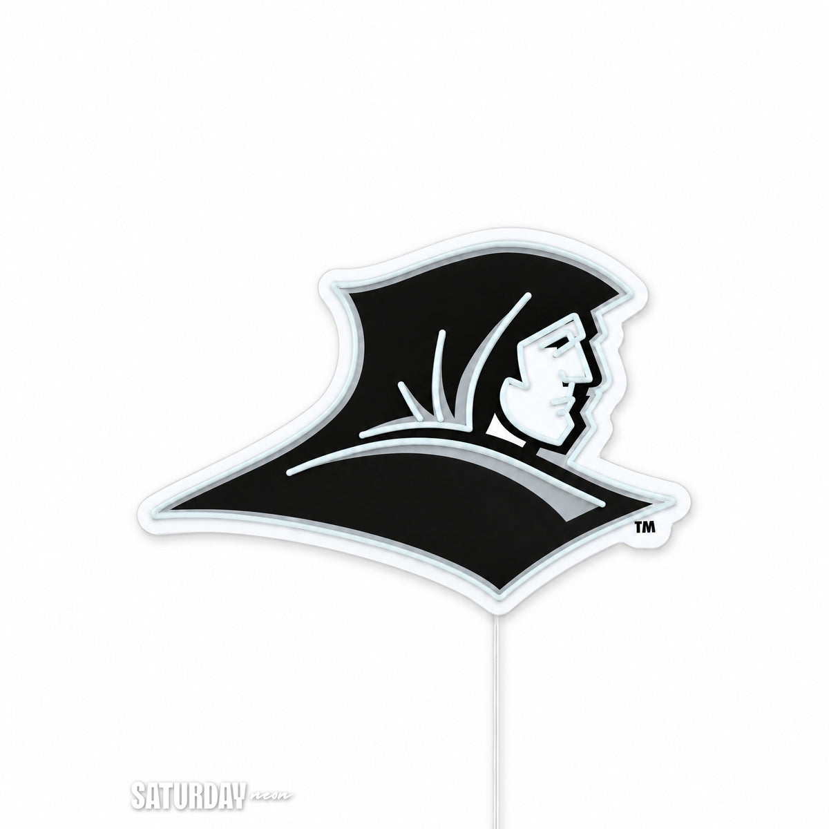 Providence Friars LED Neon Sign - Max (32" x 22.63") switched off - Saturday Neon