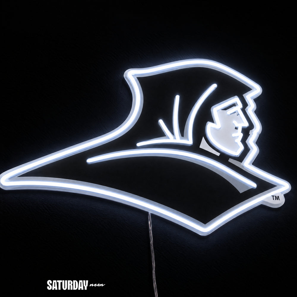 Providence Friars LED Neon Sign - Max (32" x 22.63") close-up - Saturday Neon