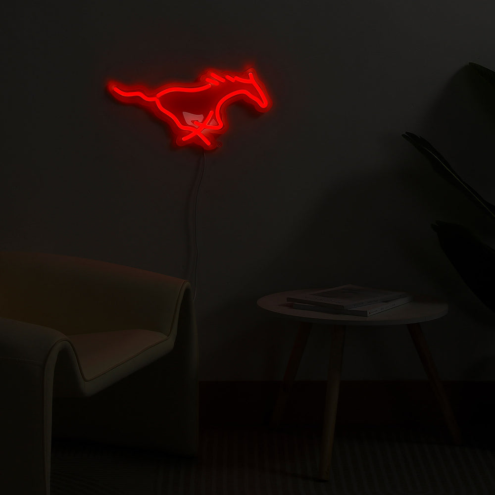 SMU Mustangs LED Neon Sign - Saturday Neon