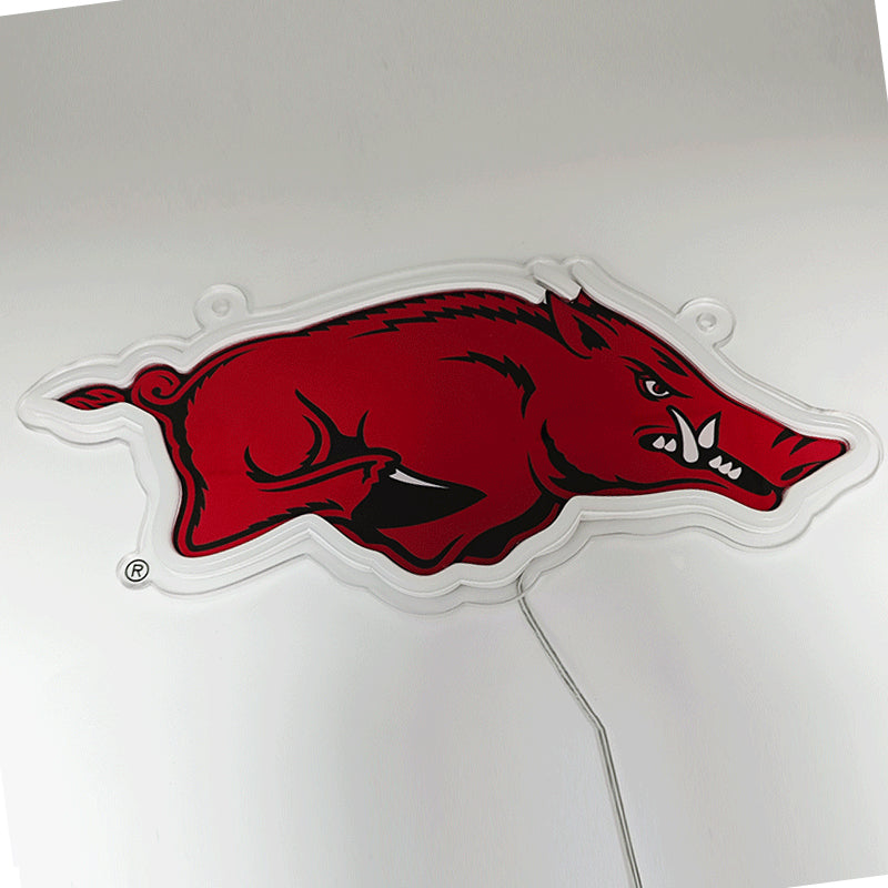 Arkansas Razorbacks Logo LED Neon Sign