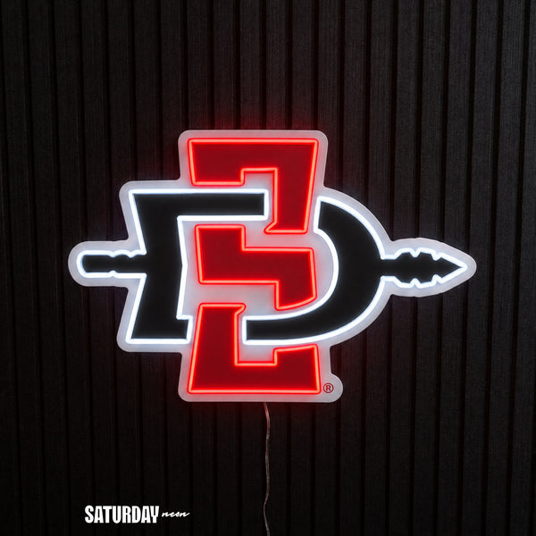 San Diego State Aztecs LED Neon Sign - Plus (24" x 16.98")