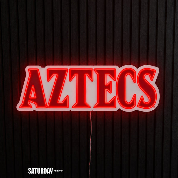 San Diego State Aztecs Wordmark LED Neon Sign - 24" x 8.11"