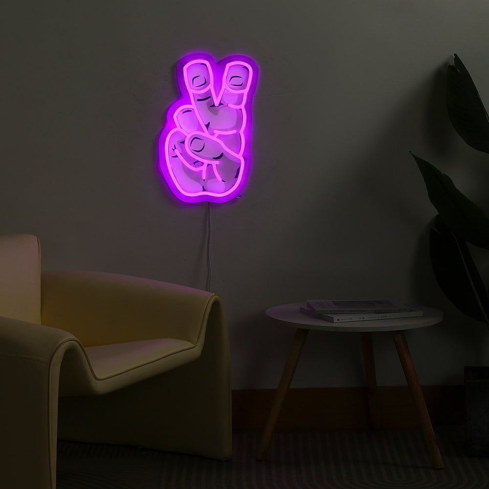 TCU Horned Frogs Hand Logo LED Neon Sign - Saturday Neon