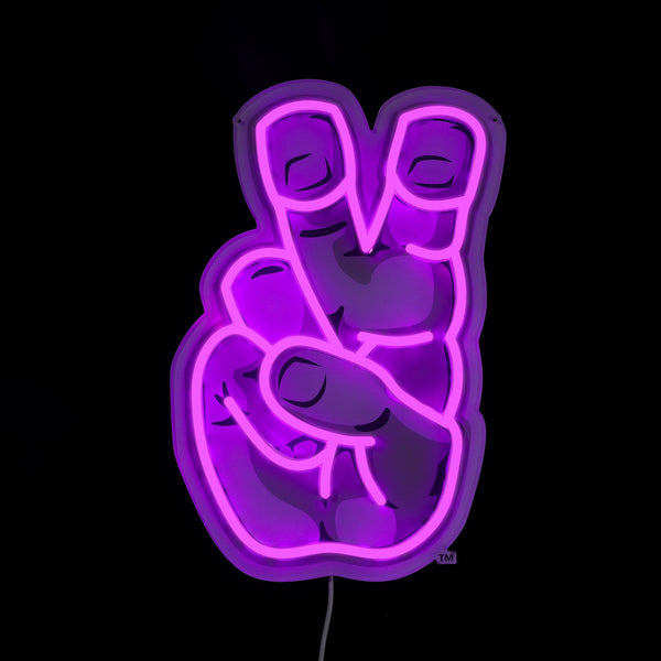 TCU Horned Frogs Hand Logo LED Neon Sign - Plus (16.1" x 24")