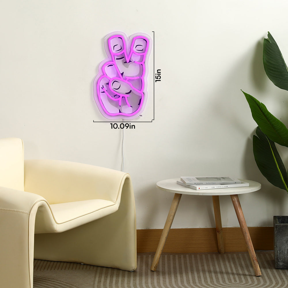 TCU Horned Frogs Hand Logo LED Neon Sign - Saturday Neon