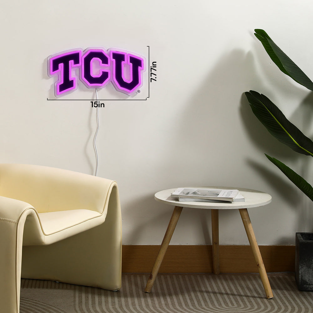 TCU Horned Frogs LED Neon Sign - Saturday Neon