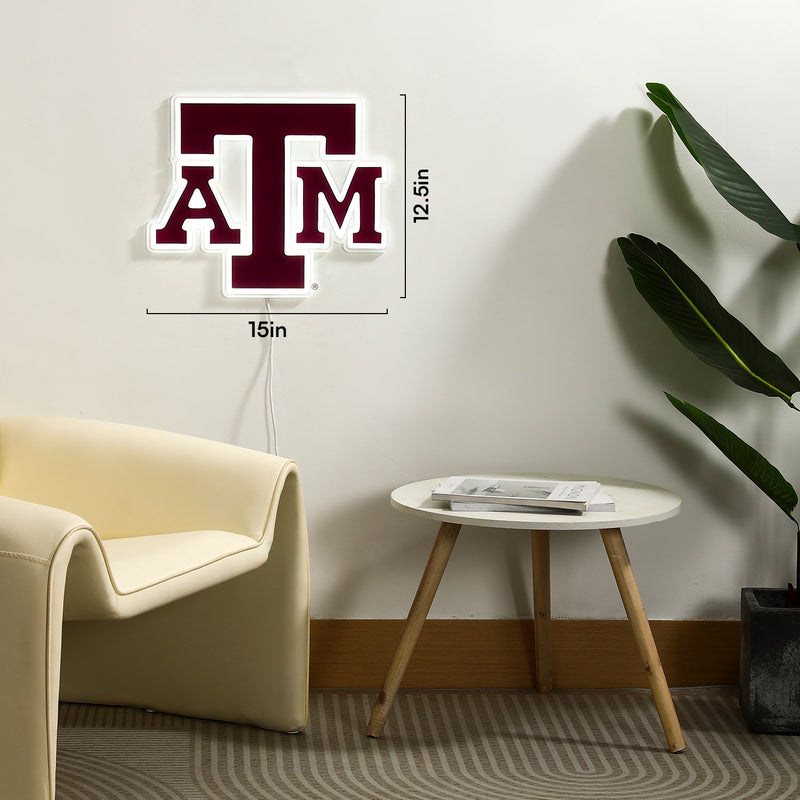 Texas A&M Aggies LED Neon Sign - Saturday Neon