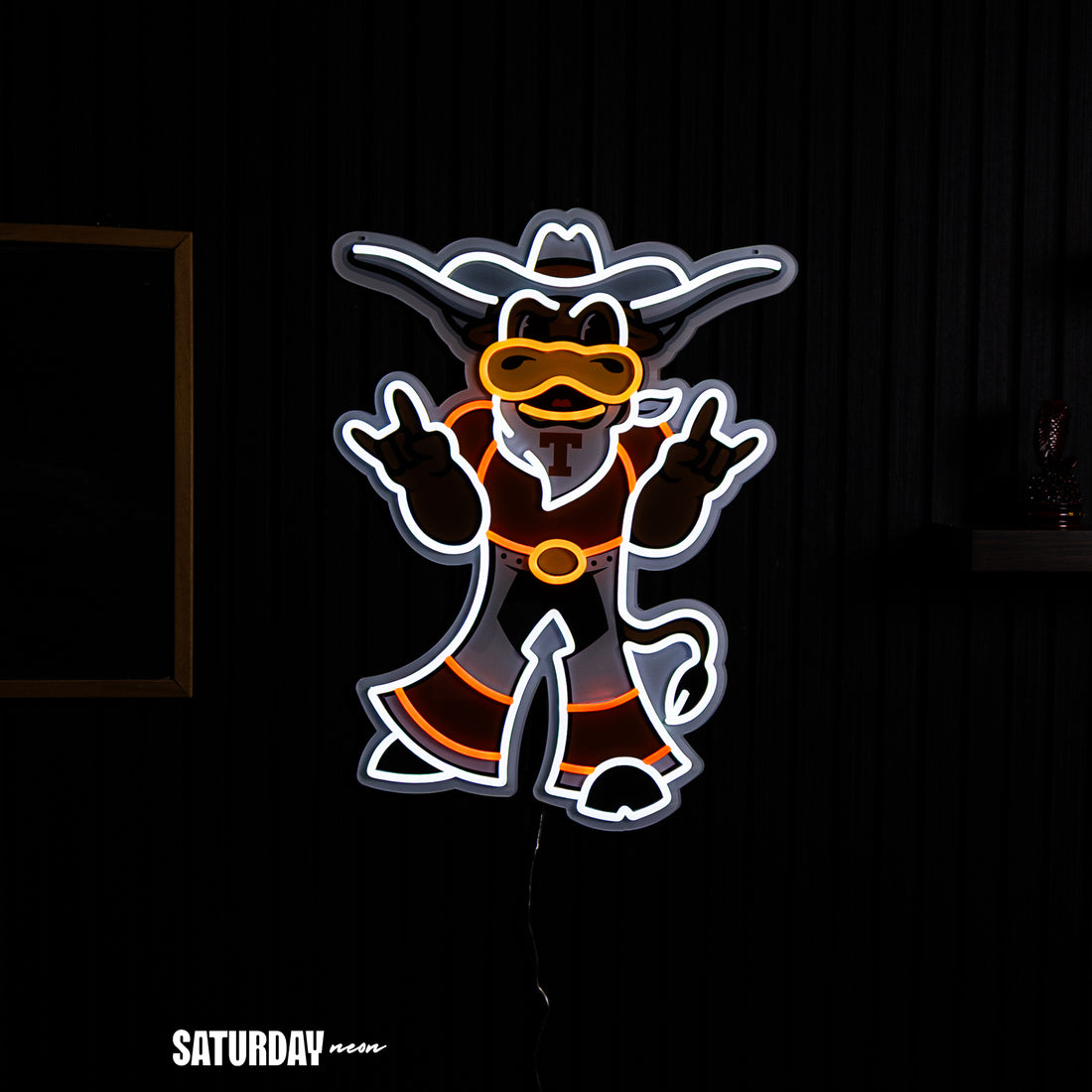 Texas Longhorns Hook 'Em LED Neon Sign - 24" x 17.93"