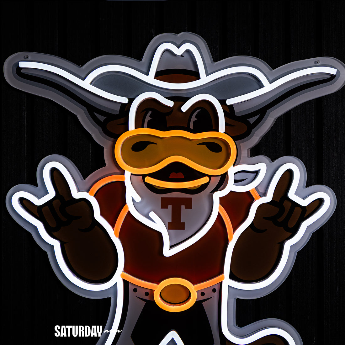 Texas Longhorns Hook 'Em LED Neon Sign - 24" x 17.93"