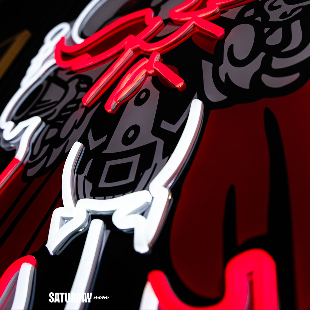 Texas Tech Raider Red Mascot LED Neon Sign - 24" x 20.41"