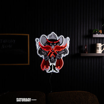 Texas Tech Raider Red Mascot LED Neon Sign - 24" x 20.41"