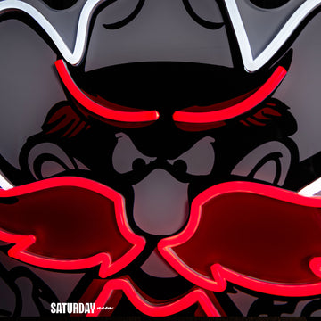 Texas Tech Raider Red Mascot LED Neon Sign - 24" x 20.41"