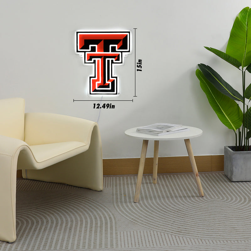 Blemished Texas Tech Red Raiders Sign - Saturday Neon