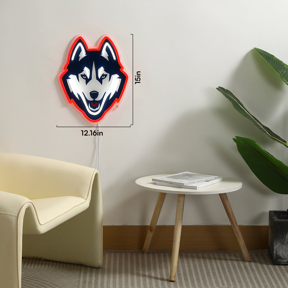 UConn Huskies LED Neon Sign - Saturday Neon