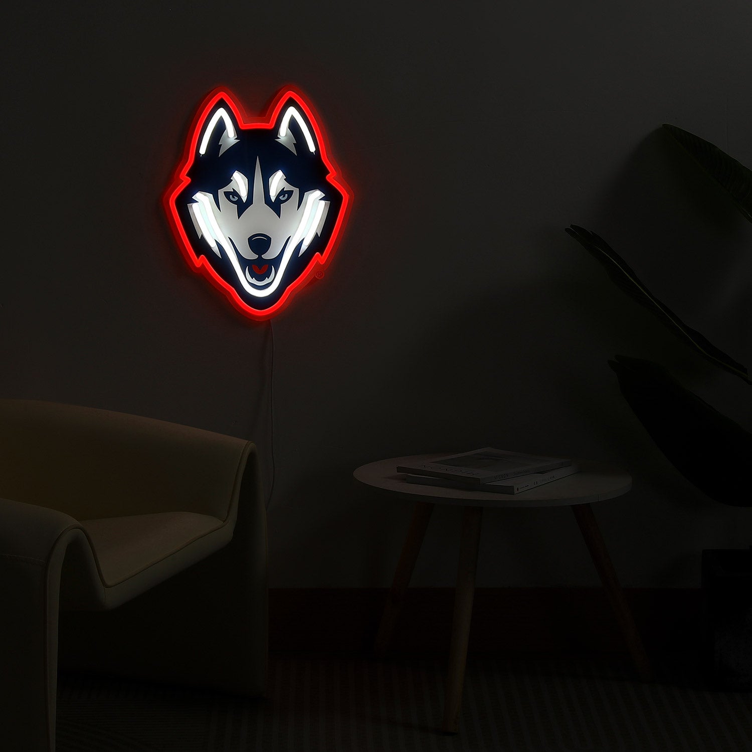 UConn Huskies LED Neon Sign - Saturday Neon