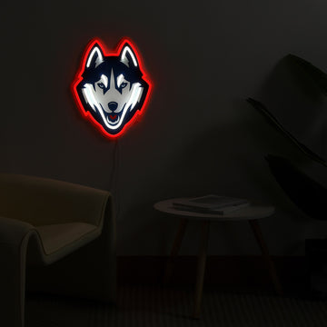 UConn Huskies LED Neon Sign - Saturday Neon