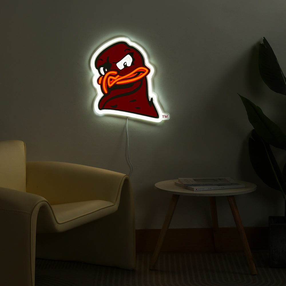 Virginia Tech HokieBird LED Neon Sign - Saturday Neon