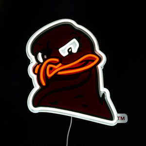Virginia Tech HokieBird LED Neon Sign - Saturday Neon
