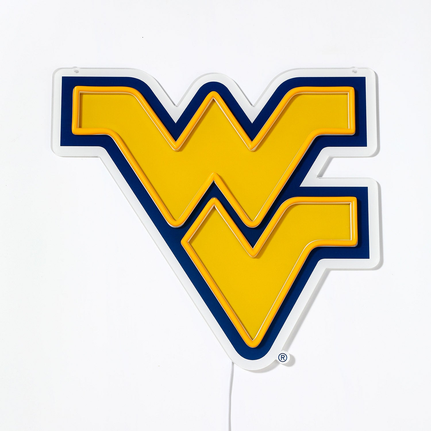WVU Mountaineers LED Neon Sign - Saturday Neon