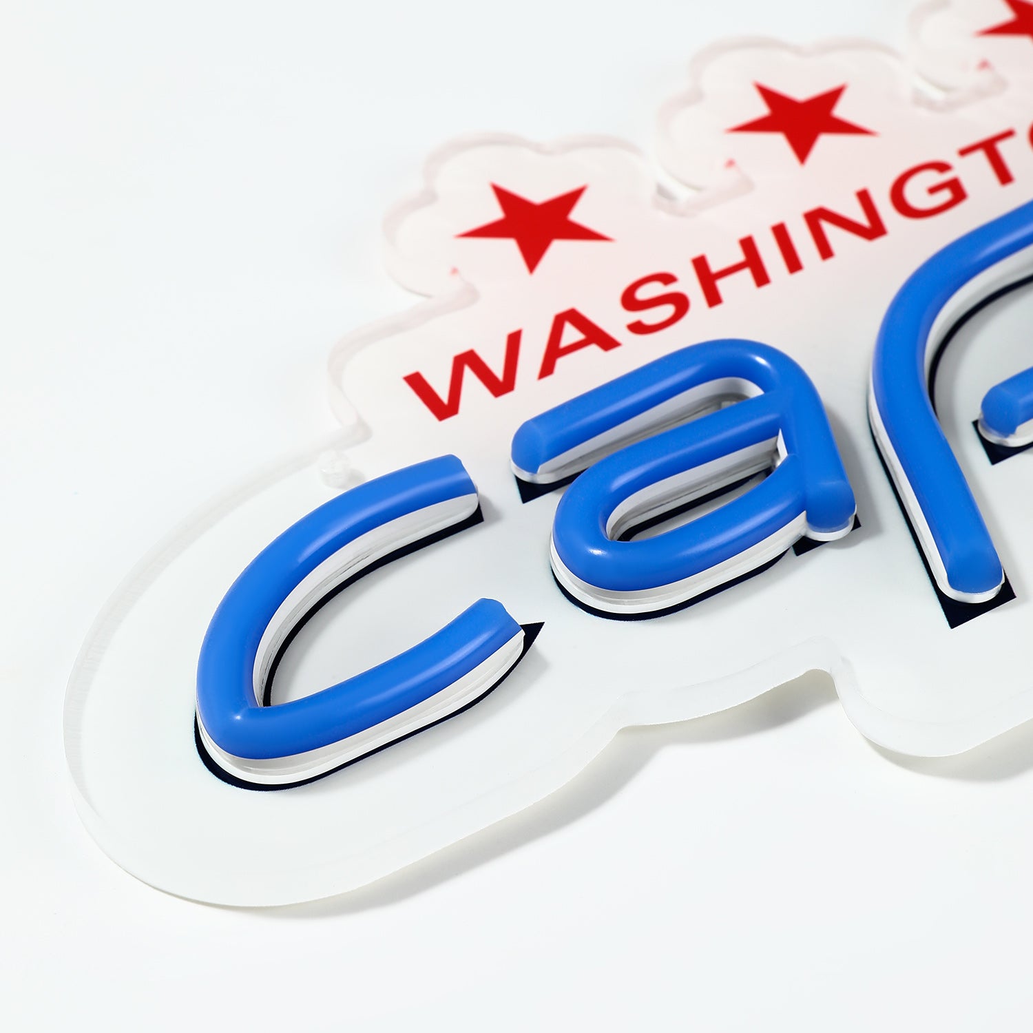 Washington Capitals LED Neon Sign - Saturday Neon