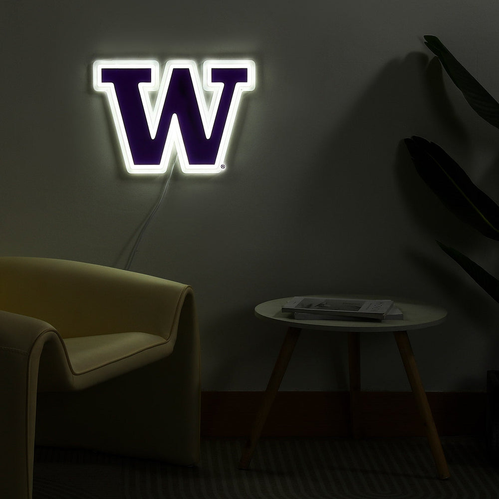 Washington Huskies logo LED neon sign
