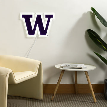 Washington Huskies logo LED neon sign
