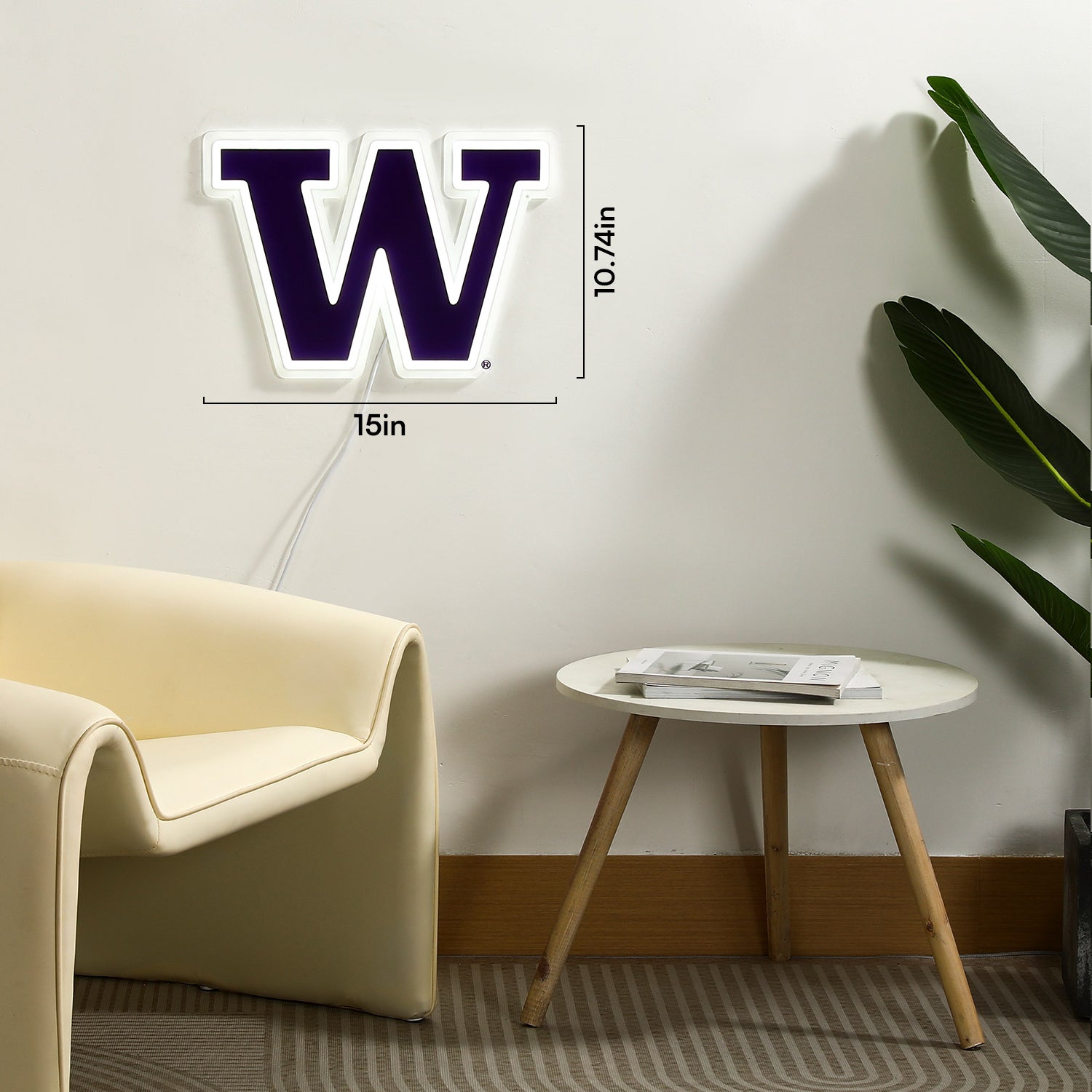 Washington Huskies LED Neon Sign - Saturday Neon