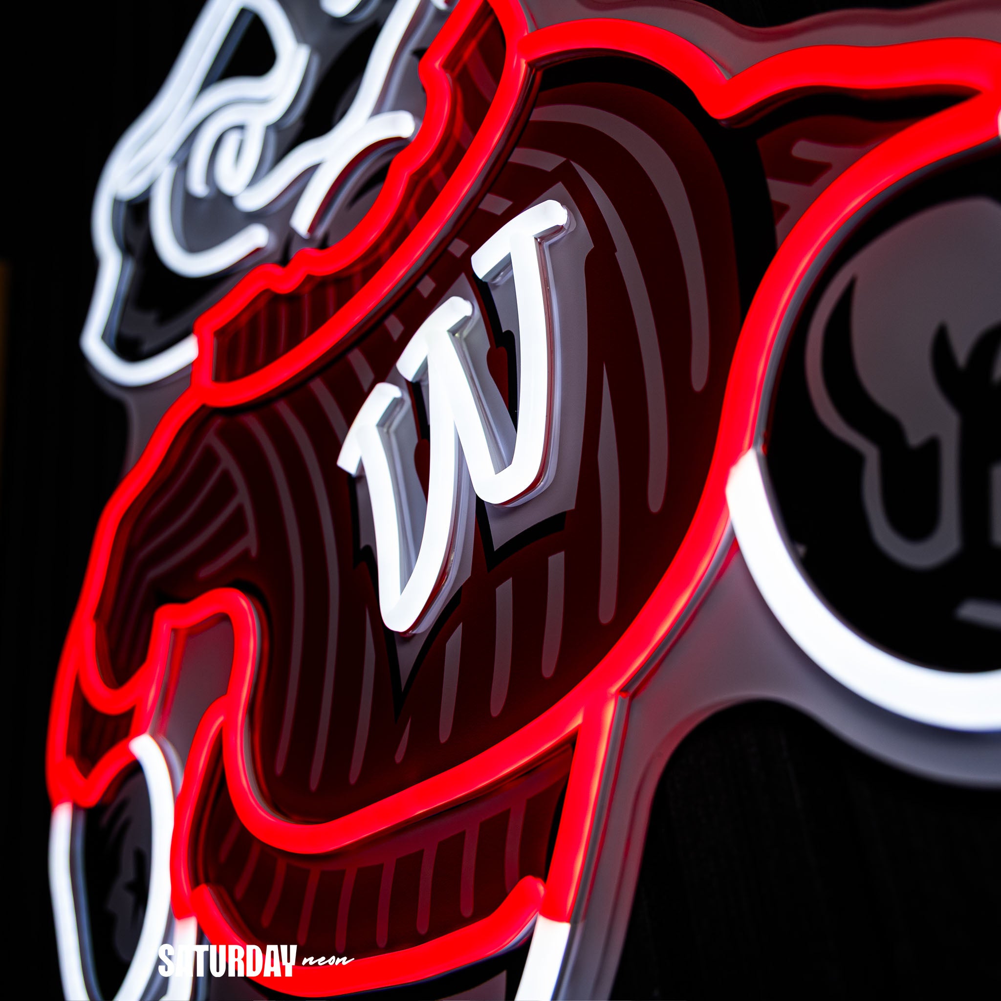 Wisconsin Badgers Bucky Mascot LED Neon Sign - 24" x 18.68"