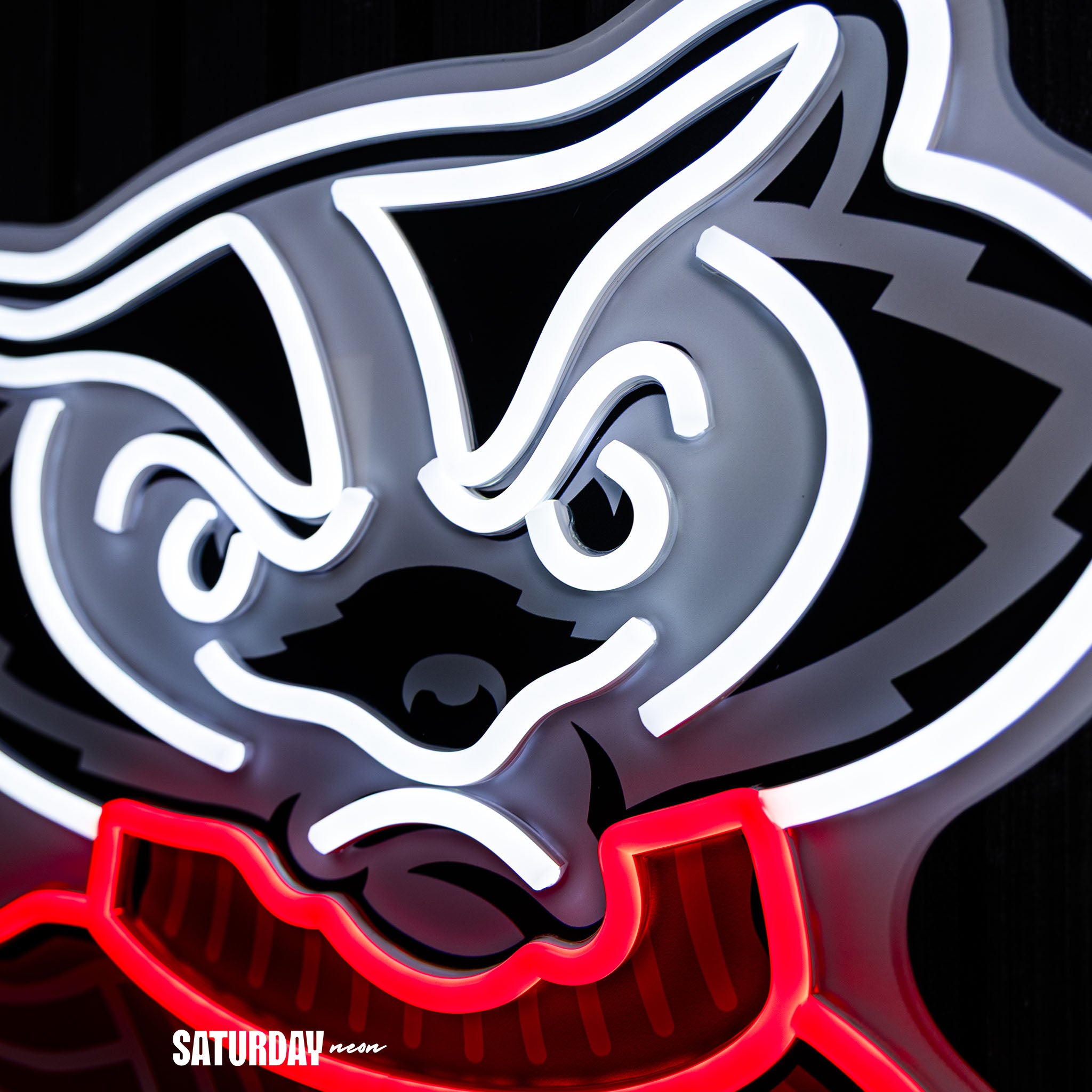 Wisconsin Badgers Bucky Mascot LED Neon Sign - 24" x 18.68"