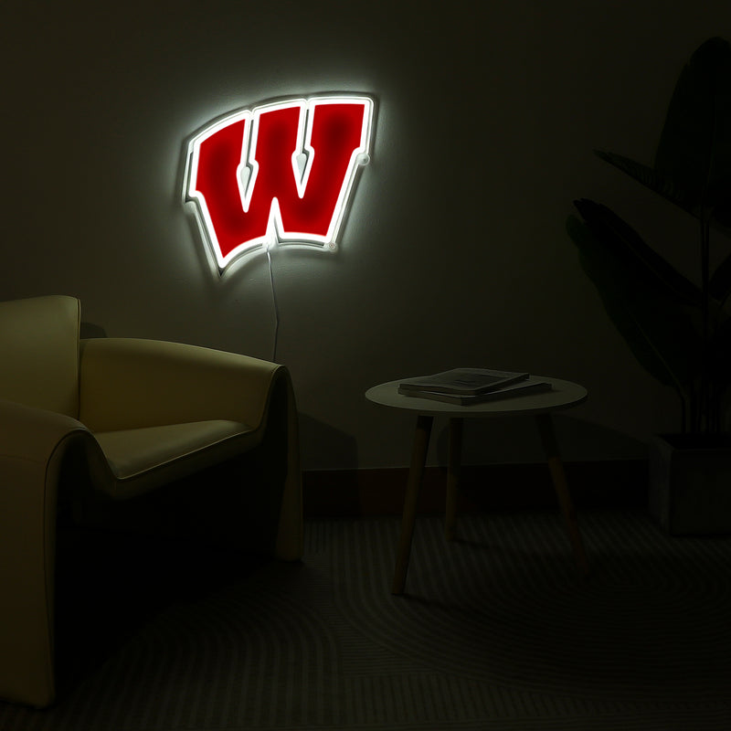 Wisconsin Badgers LED Neon Sign - Saturday Neon