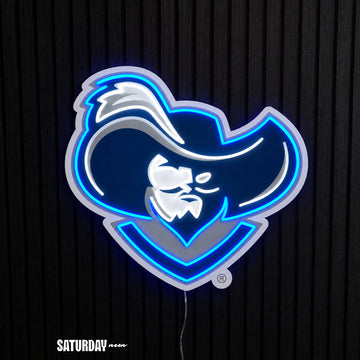 Xavier Musketeers Musketeer LED Neon Sign - 24" x 22.41" - Saturday Neon