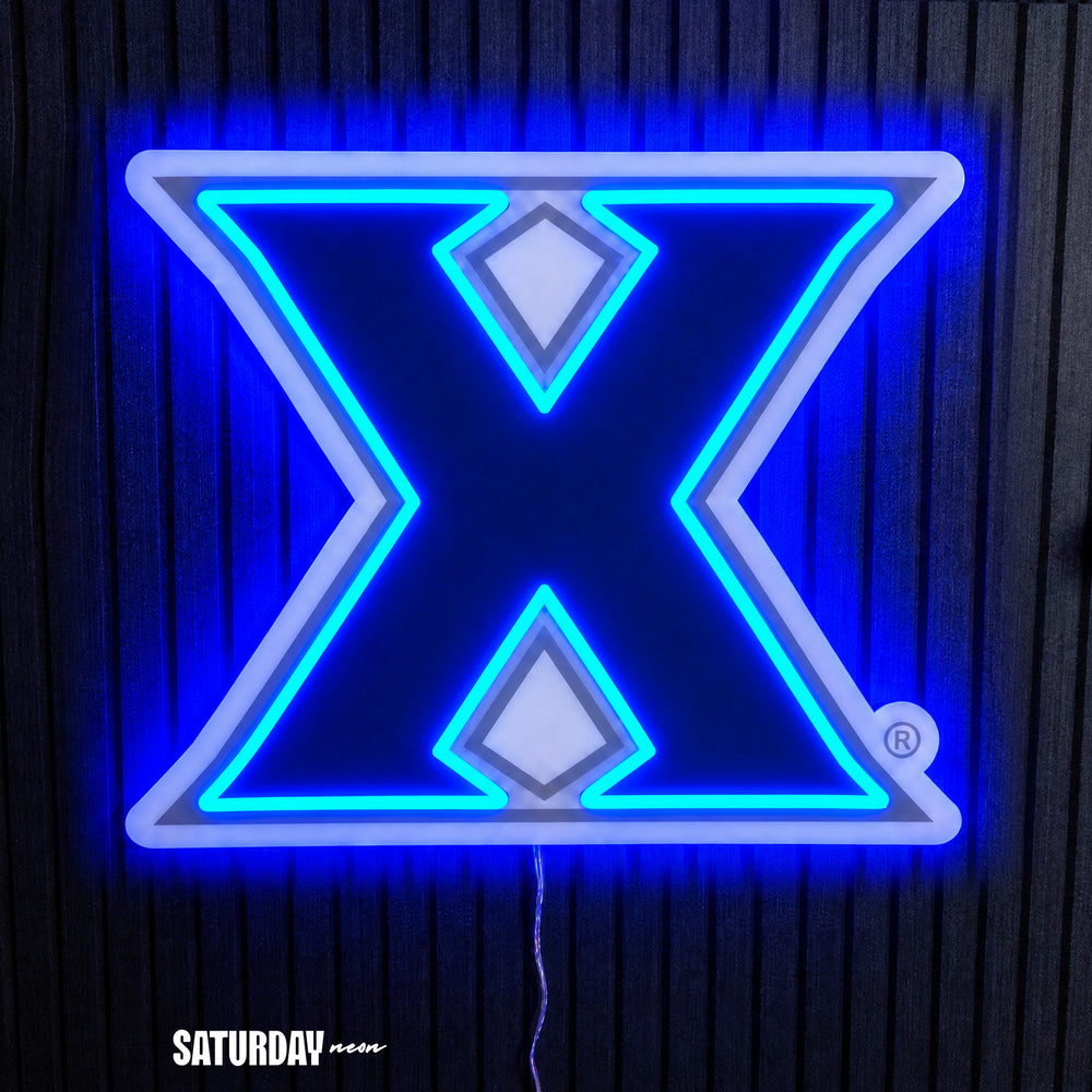 Xavier Musketeers X Primary Mark LED Neon Sign - Max (32" x 25.89") - Saturday Neon