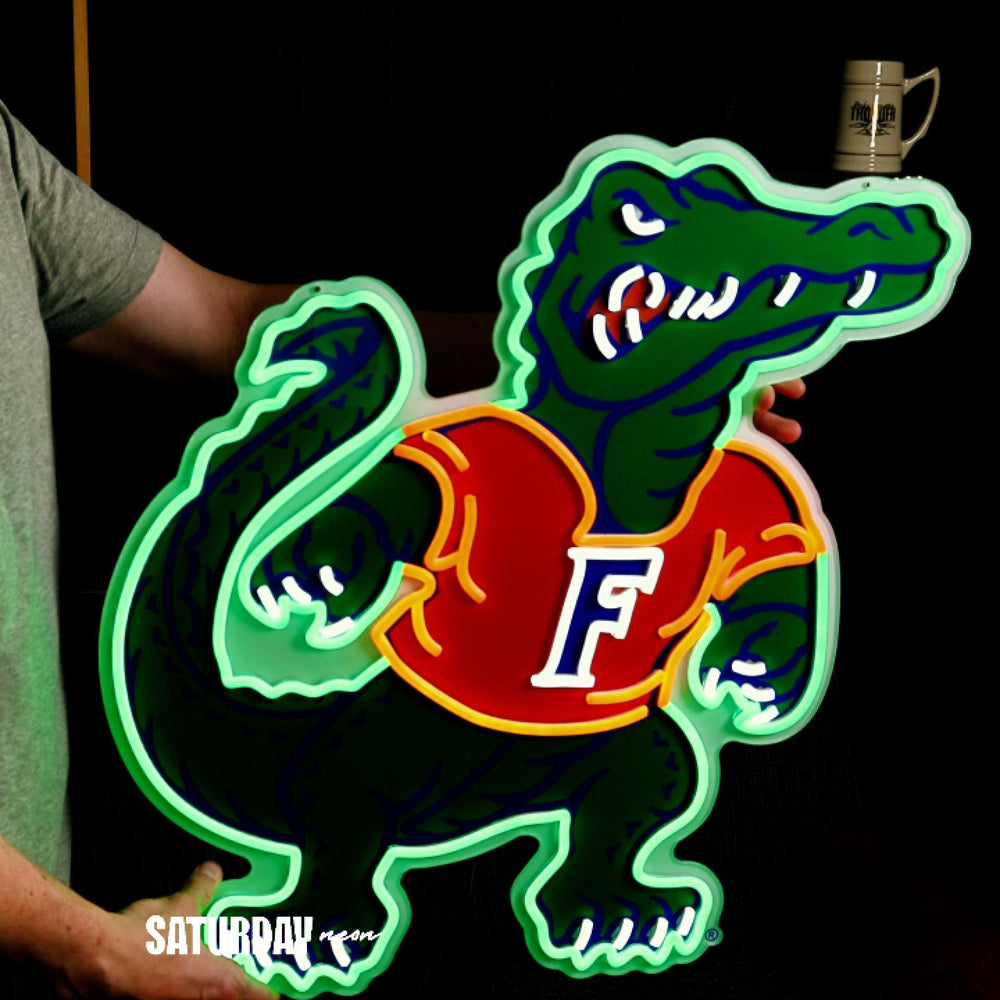 Florida Gators Albert Mascot LED Neon Sign Product Video