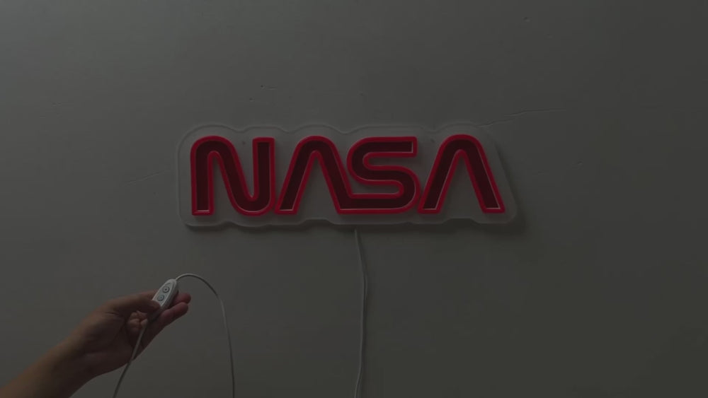NASA Worm Logo LED Neon Sign