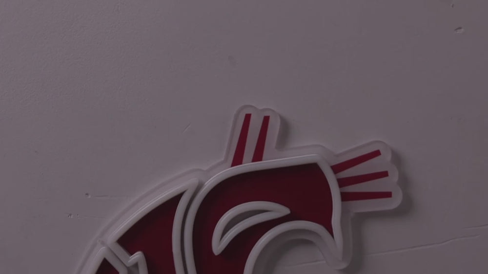 Washington State Cougars LED Neon Sign