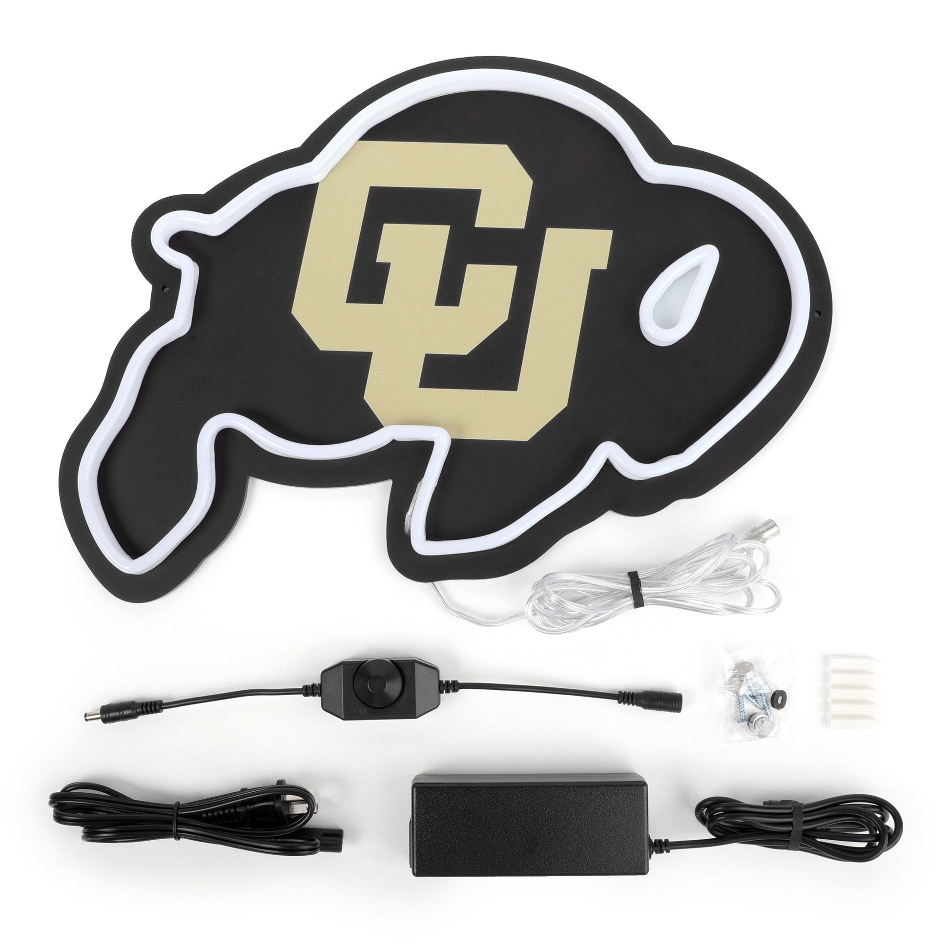 Mini Ralphie Colorado Buffaloes Logo LED Neon Sign - Saturday Neon