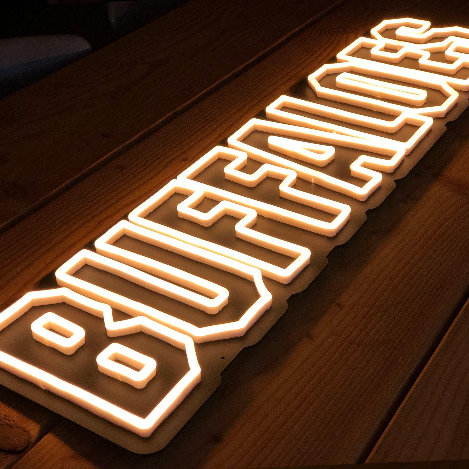 Buffaloes Neon Sign angle