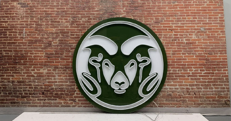 Colorado State University Logo Neon Sign - Saturday Neon