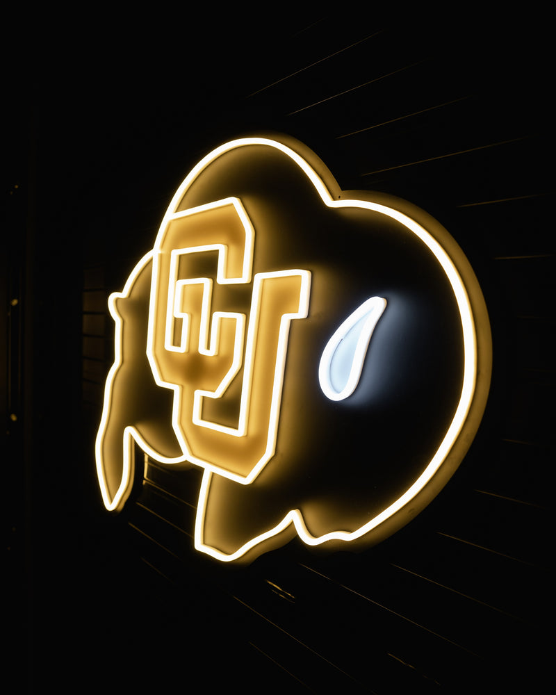 Colorado Buffaloes Ralphie Logo 2.0 LED Neon Sign - Saturday Neon