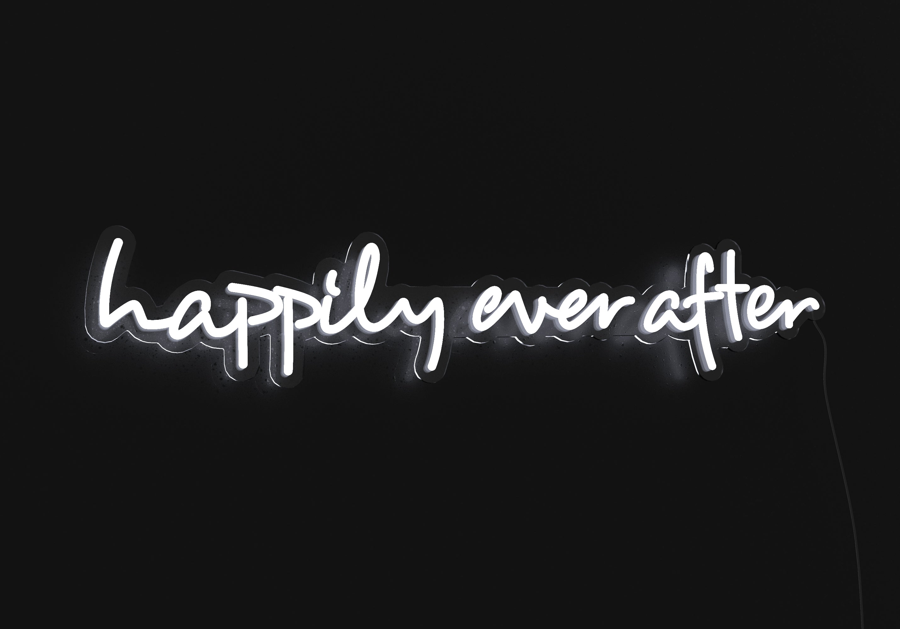 Happily Ever After Neon Sign - Saturday Neon