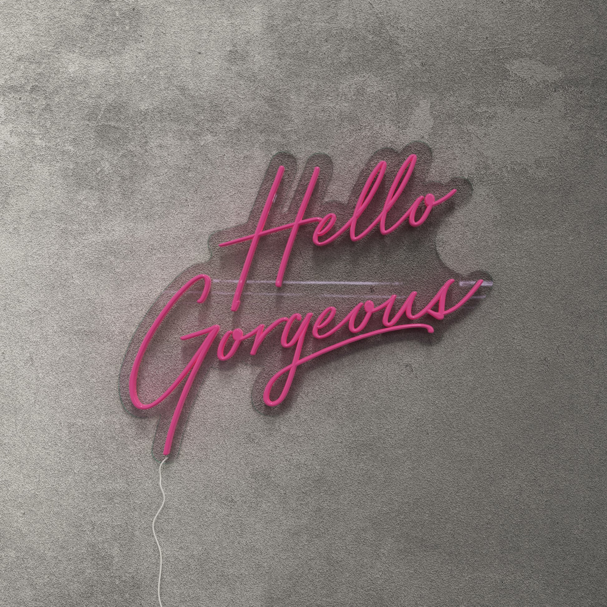 Hello Gorgeous Neon Sign - Saturday Neon