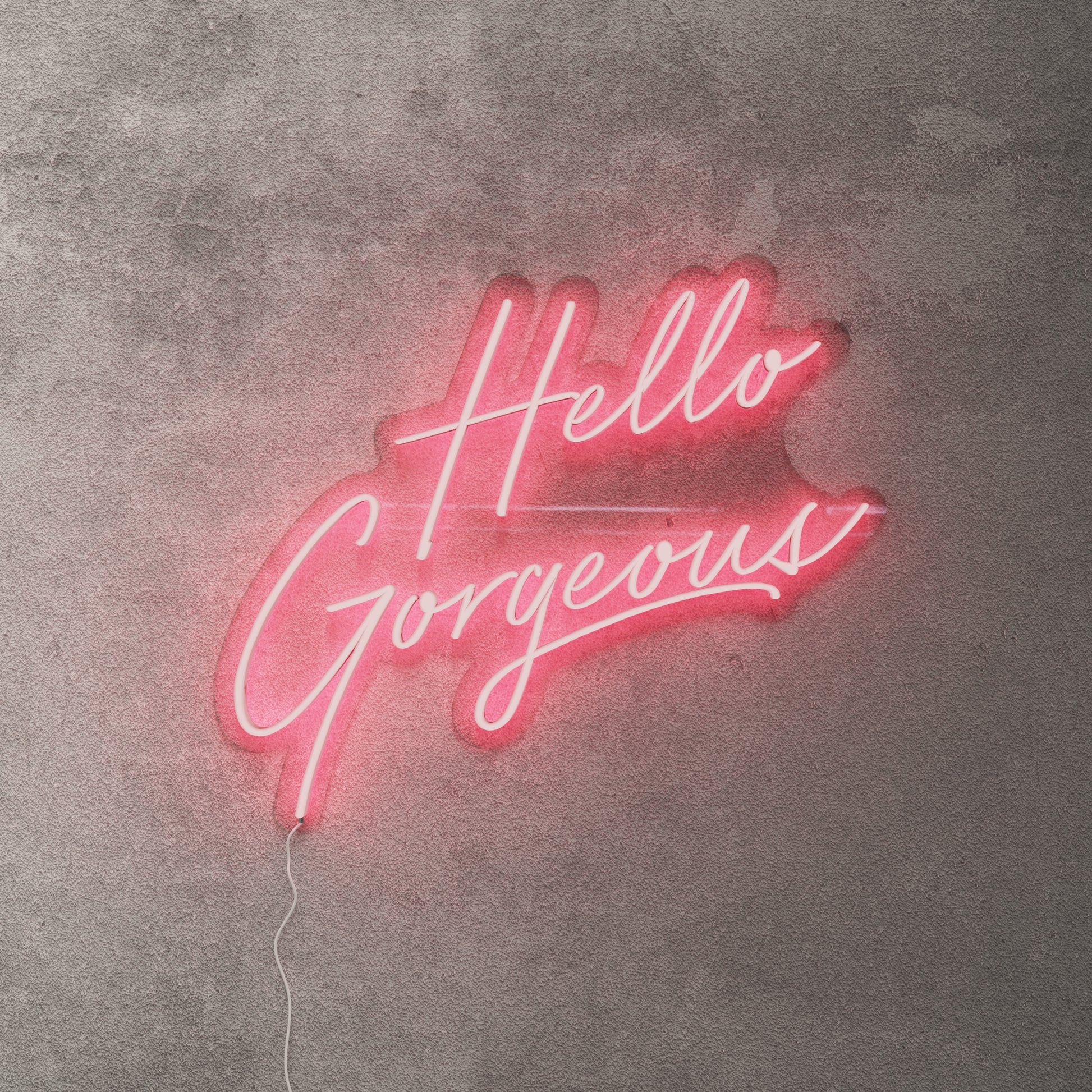 Hello Gorgeous Neon Sign - Saturday Neon