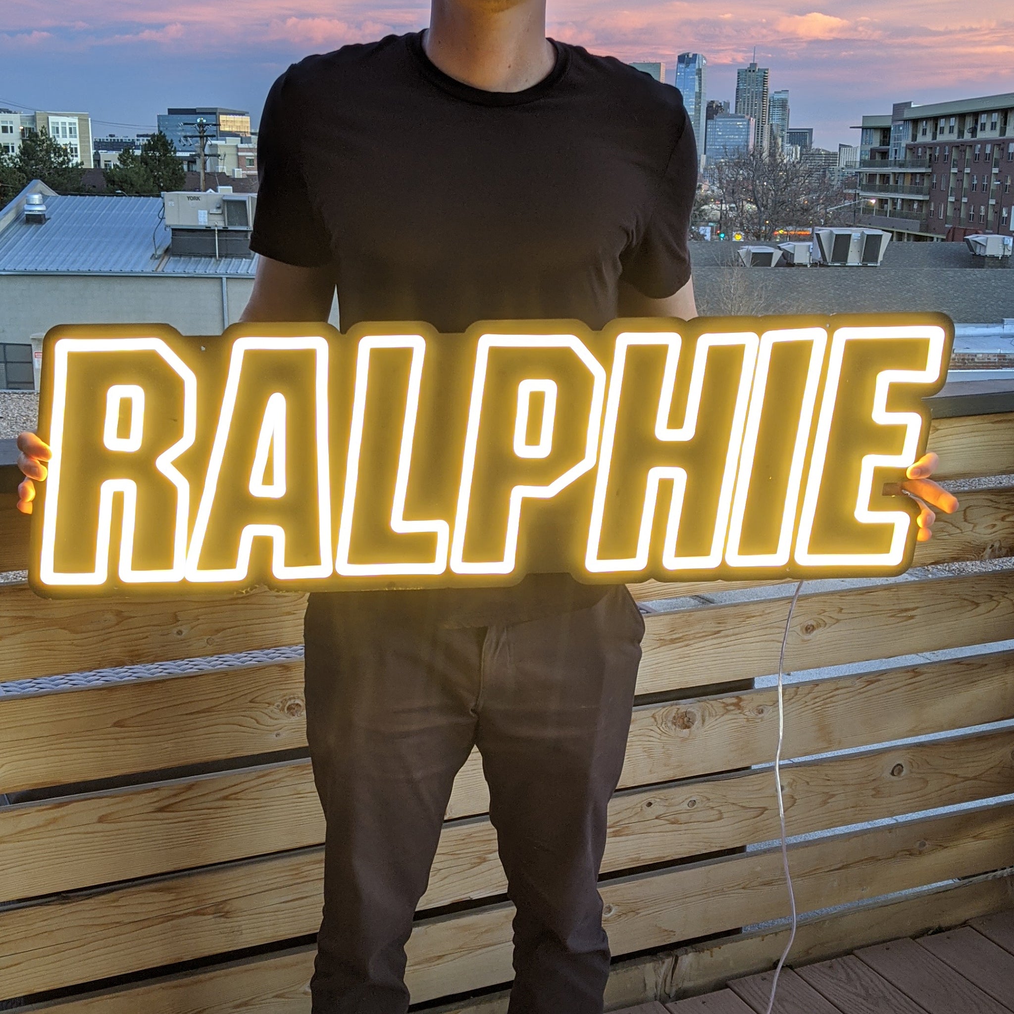 Ralphie Neon Sign - Saturday Neon