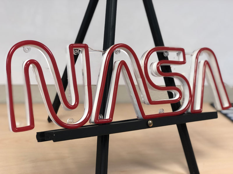 NASA Worm Logo LED Neon Sign - Saturday Neon