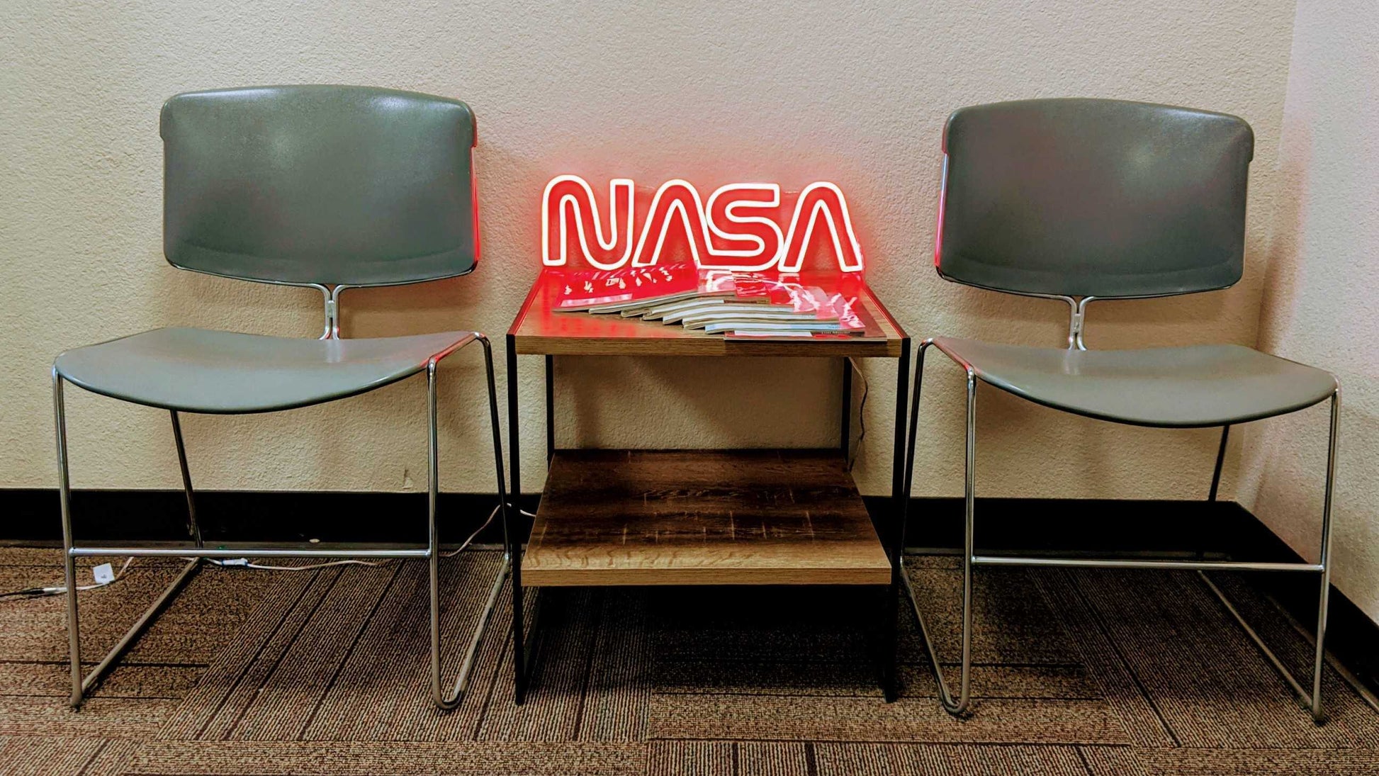 NASA Worm Logo LED Neon Sign - Saturday Neon