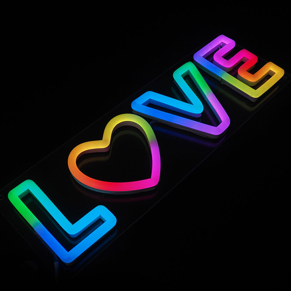 RGB LOVE Neon Sign - Saturday Neon