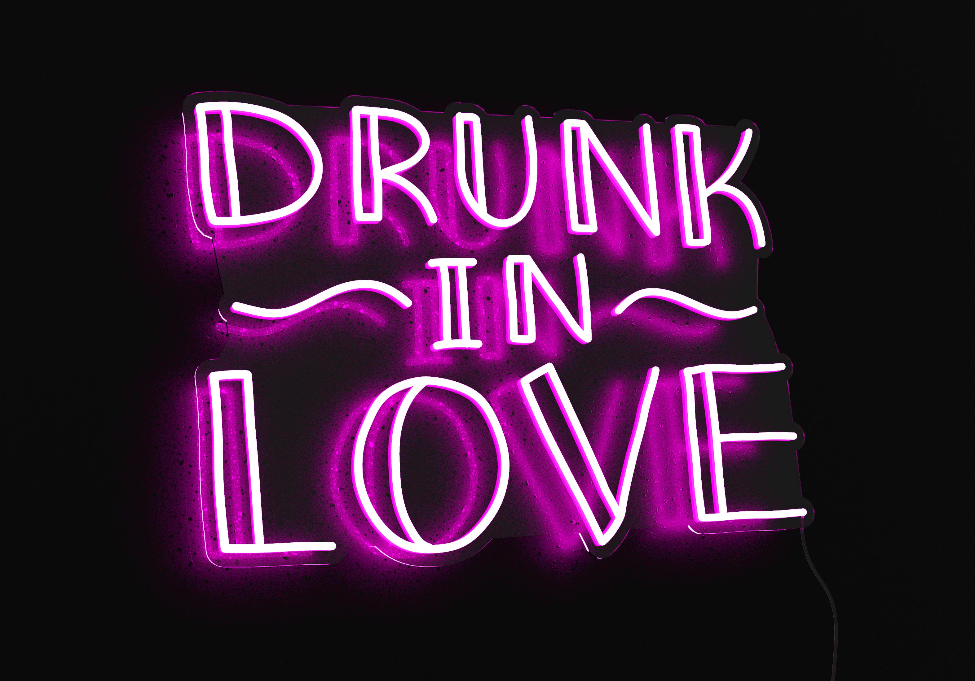 Drunk in Love Neon Sign - Saturday Neon