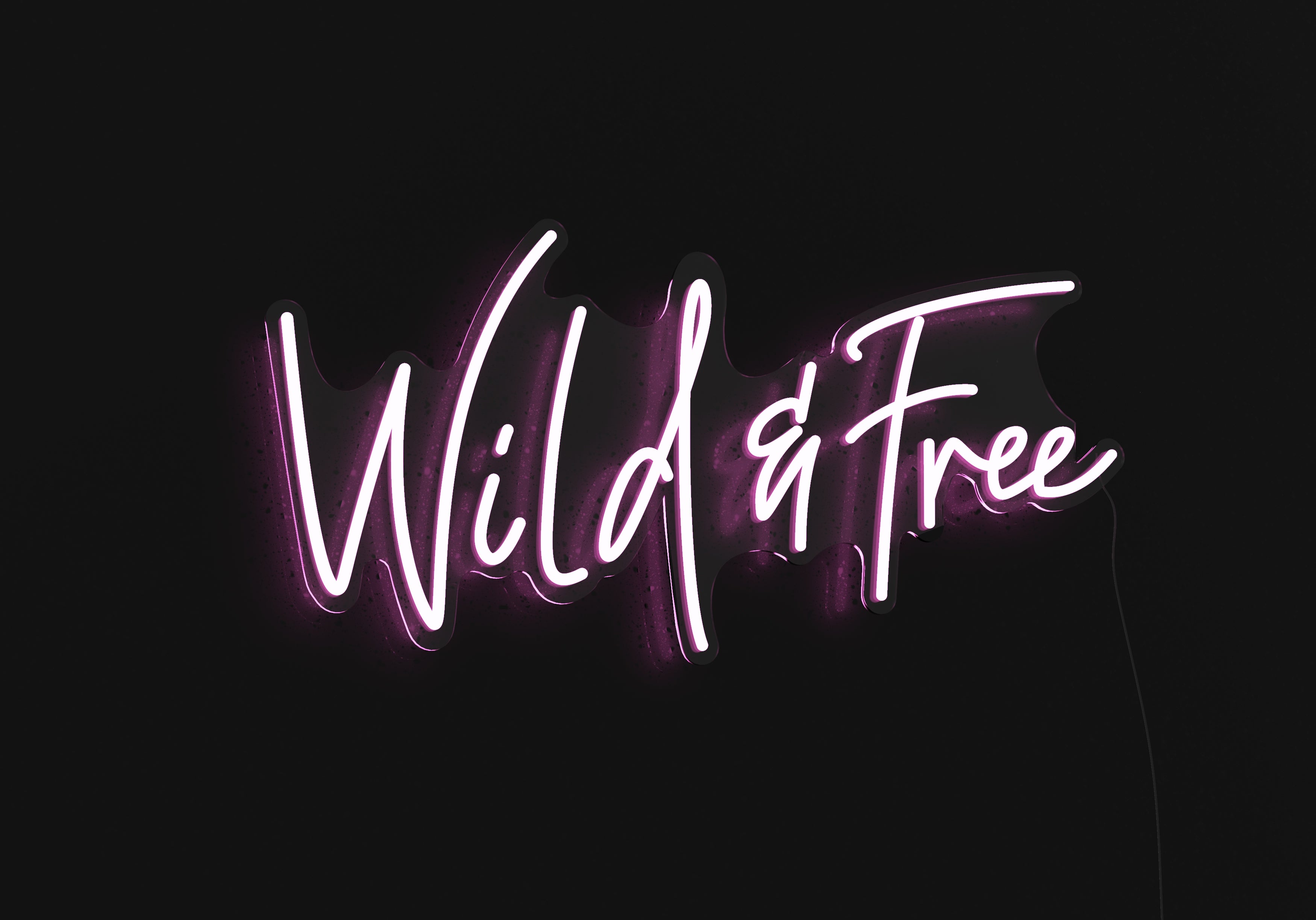 Wild & Free LED Neon Sign - Saturday Neon